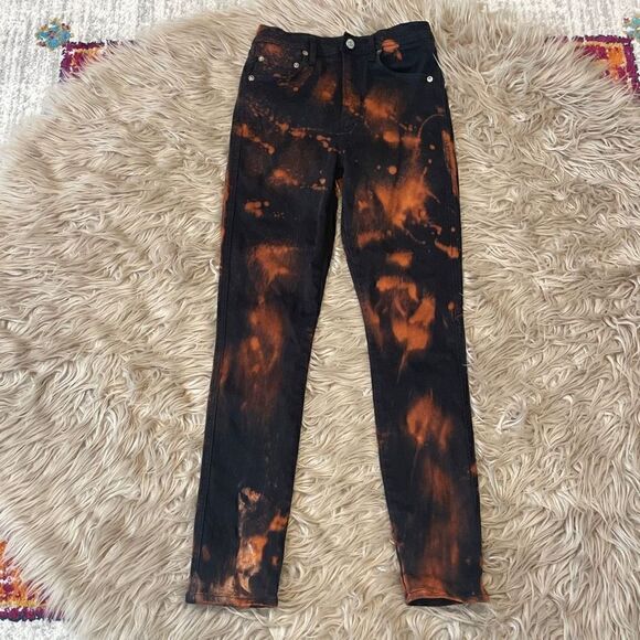 Agolde bleach wash jeans size 24 - Picture 1 of 5